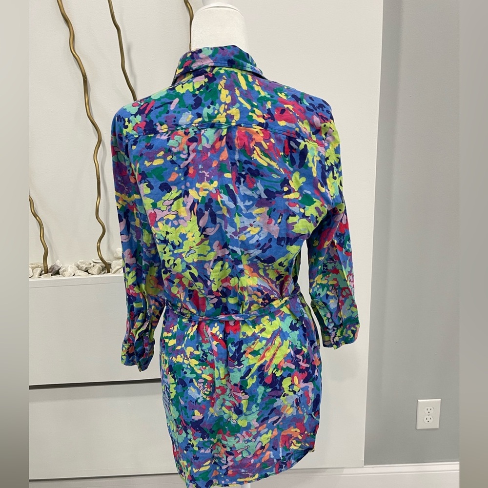 Colorful Abstract Print Mini Dress - Picture 2 of 9